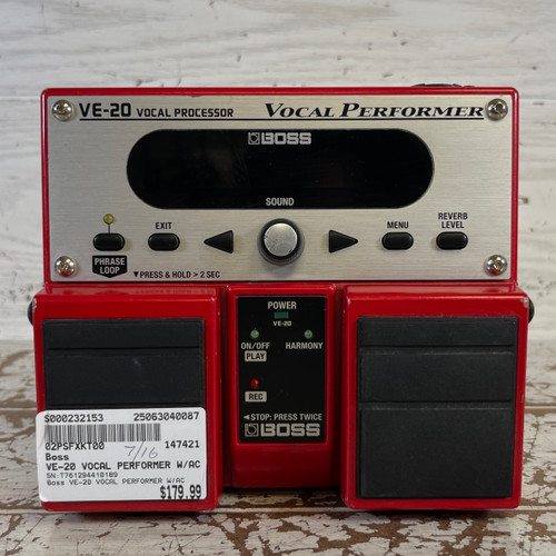 Used - Boss VE-20 VOCAL PERFORMER W/AC Vocal Effects Unit 40087-S000232153