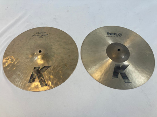 Used Zildjian 14 IN MISMATCHED HI HAT Cymbal 41127-S000057577