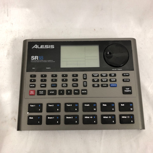 Used Alesis SR18 Pad Drum Machine 41128-S000106370