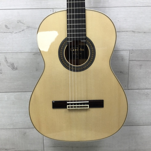 Used Cordoba 45 Limited Spruce/Ebony Classical Solid Top Acoustic Guitar Natural 40051-S000115331
