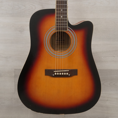 Used Glarry GT509 Laminate Top Acoustic Guitar Sunburst 40015-S000328215