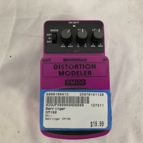 Used Behringer DM100 Distortion Pedal 41128-S000106413