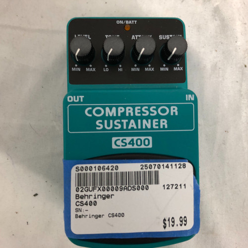 Used Behringer CS400 Compressor Pedal 41128-S000106420