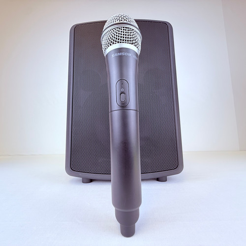 Vist Large View of Product Image Which is Used Samson Expedition Explor Portable PA System Bluetooth Rechargeable 41121-S000051059