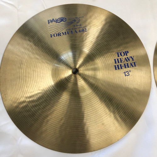 Vist Large View of Product Image Which is Used Paiste FORMULA 602 HEAVY HI HATS 13 Vintage Hi Hat Cymbals 13" 41125-S000039380