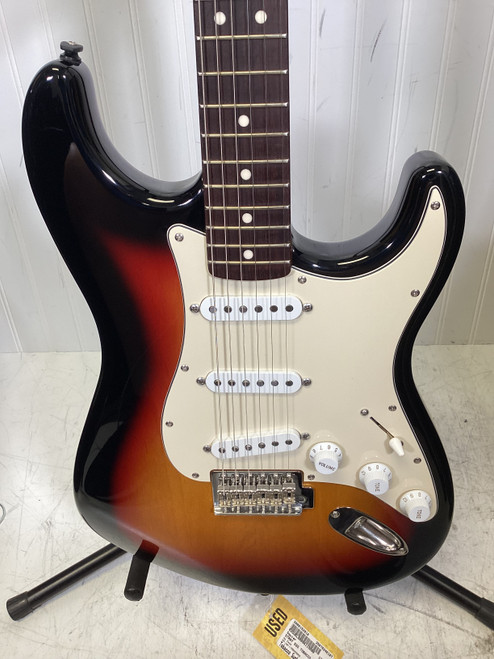 Vist Large View of Product Image Which is Used Squier STRAT SSS TOBACCO BURST S Type Electric Guitar Tobacco Sunburst 6-String