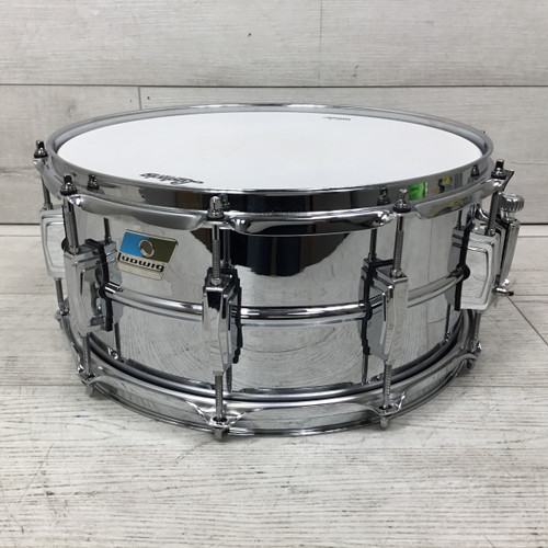 Used Ludwig Supraphonic 6.5x14 Metal Snare Drum 40051-S000115344