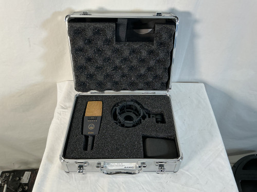 Used Akg C414 XLII + CASE AND SHOCK Condenser Microphone 40012-S000303468