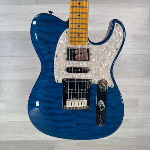 Used Dean Zelinsky Dellatera Electric Guitar - Blue 40112-S000178469