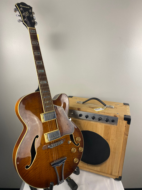 Vist Large View of Product Image Which is Used Ibanez AF85-VLS-12-01 Vintage Semi-Hollow Electric Guitar Sunburst 6-String