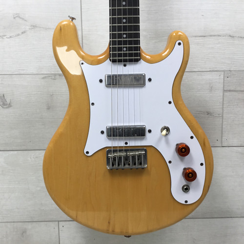Vist Large View of Product Image Which is Used Vintage Kramer 250G Aluminum Neck Double Cutaway Electric Guitar Natural 40051-S000115372