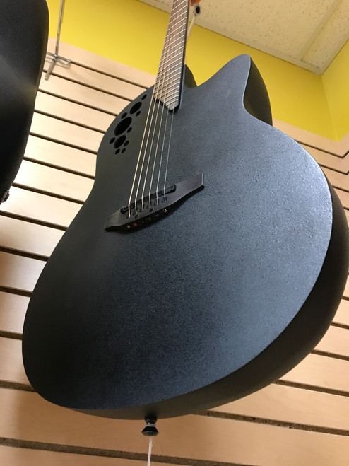 Used Ovation 1778TX Solid Top Acoustic Guitar Black 41123-S000110183
