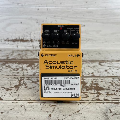 Used - Boss AC-2 ACOUSTIC SIMULATOR Guitar Effects Pedal 40087-S000232325