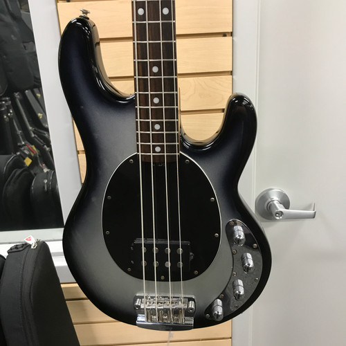 Used Sterling by Ernie Ball RAY34 P Type Bass Guitar Silver Burst 4-String 41125-S000039416