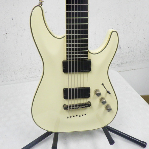 Used Schecter Blackjack ATX 7 Electric Guitar White 7-String 40042-S000259113