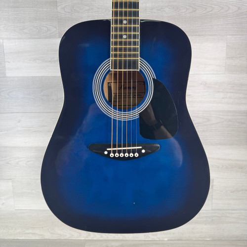 Used Harmony 01538 Acoustic Guitar - Blue 40112-S000178501