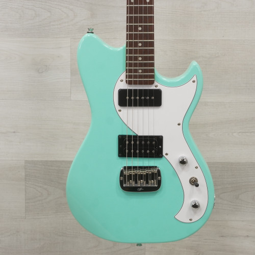 Used G&l Tribute Fallout Offset Double Cutaway Electric Guitar Green 40015-S000328378