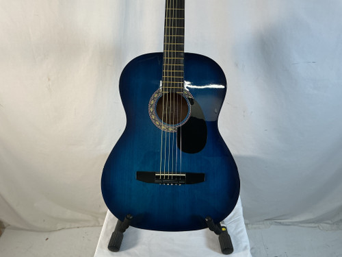 Used Rogue ACOUSTIC GUITAR Laminate Top Acoustic Guitar Blue 40012-S000303613