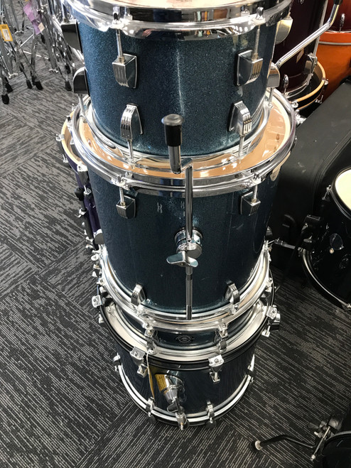 Used Ludwig 4 PIECE SHELL KIT Drum Shell Kit Blue 41123-S000110187