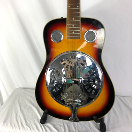 Used Crestwood SQUARE NECK RESONATOR Solid Top Acoustic Guitar Sunburst 41128-S000106547