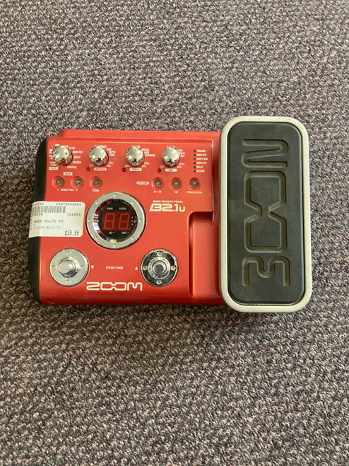 Used Zoom B2.1U BASS MULTI FX Guitar Effect 40085-S000105526