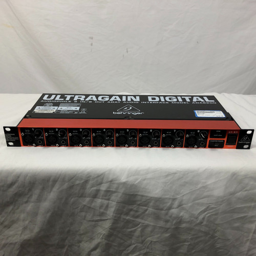 Used Behringer ADA8200 Computer Interface 8+ A/D Recording Inputs 41128-S000106562