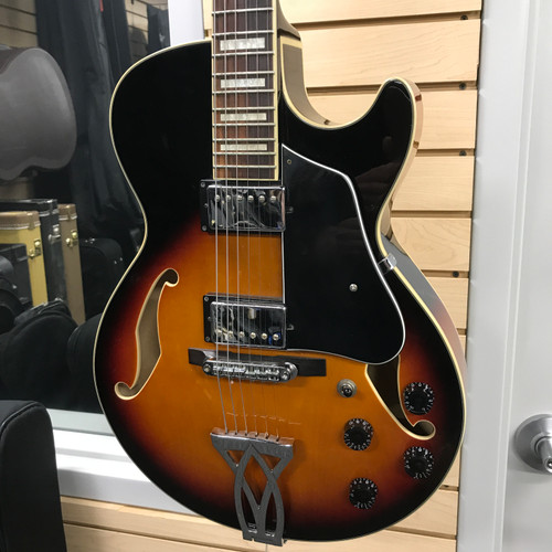 Vist Large View of Product Image Which is Used Ibanez AG75-BS-12-03 Semi-Hollow Electric Guitar Sunburst 6-String 41125-S000039442