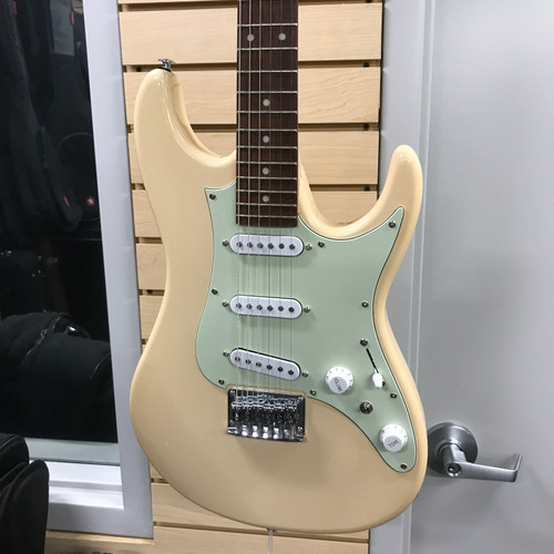 Used Ibanez AZES31 S Type Electric Guitar Yellow 6-String 41125-S000039449
