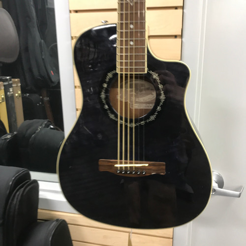 Used Fender T-BUCKET 200CE Laminate Top Acoustic Guitar Black 41125-S000039450
