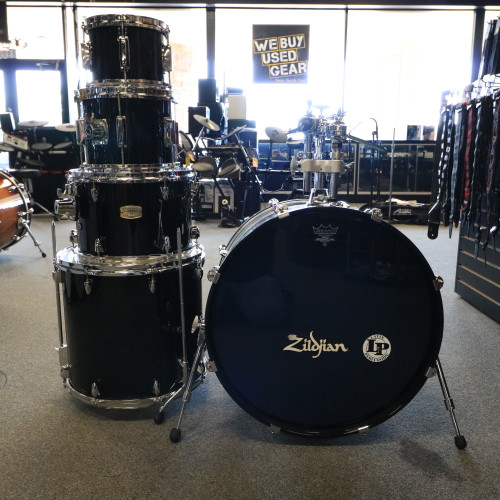 Used Yamaha STAGE CUSTOM BIRCH Drum Kit Black 22" Kick Drum 41108-S000061851