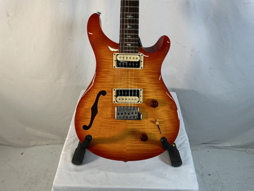 Used Paul Reed Smith - PRS SE CUSTOM SEMI-HOLLOW Double Cut Electric Guitar Cherry Sunburst 6-String 40012-S000303691