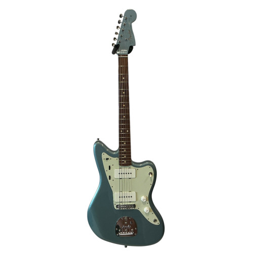 Used Fender VINTERA JAZZMASTER Offset Double Cutaway Electric Guitar Blue 6-String 40009-S000306764