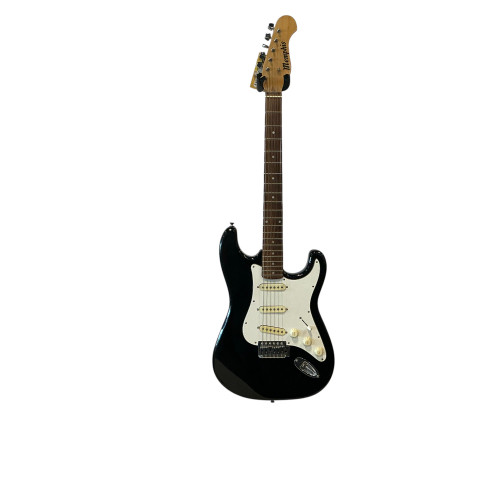 Used Memphis STRAT S Type Electric Guitar Black 6-String 40009-S000306765