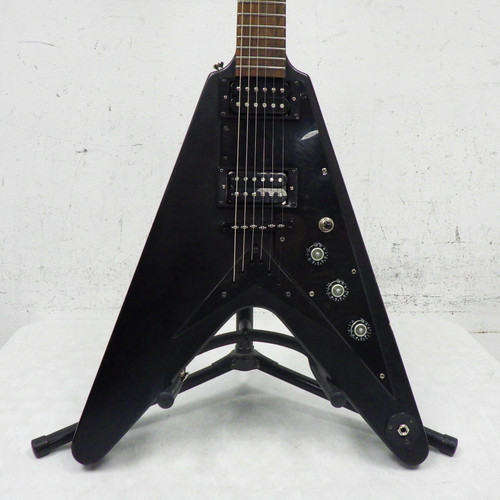 Used Epiphone Goth Flying V Electric Guitar Black 40042-S000259199