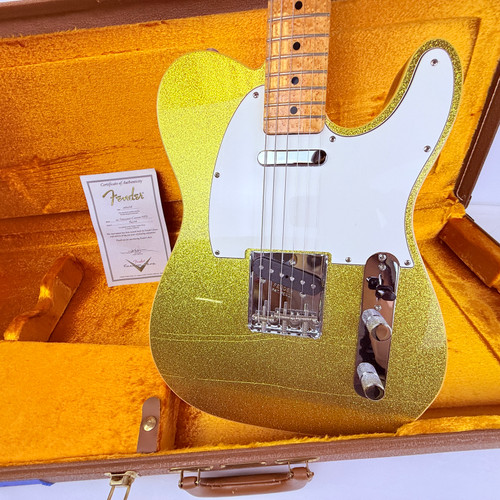 Vist Large View of Product Image Which is Used  2006 Fender Custom Shop Gold Sparkle Custom Telecaster w/OHSC (7lb9oz) 41121-S000051112