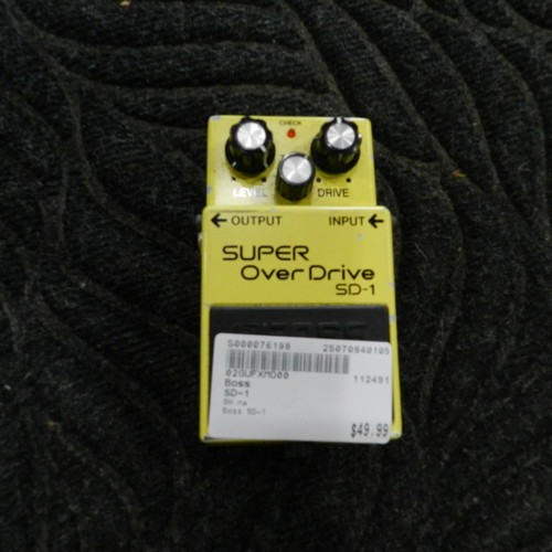 Used Boss SD-1 Overdrive Pedal 40105-S000076198