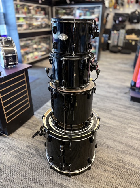 Used Pearl VISION SST 4PC SHELLS Drum Shell Kit Black 41124-S000204924