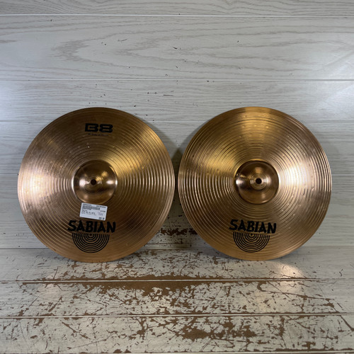 Vist Large View of Product Image Which is Used - Sabian 14IN B8 HI HATS - Hi Hat Cymbals 14" 40087-S000232401