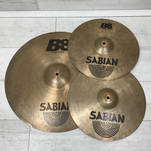 Vist Large View of Product Image Which is Used Sabian B8 Ride and Hi Hat Set 40051-S000115419