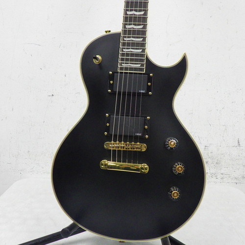 Used Harley Benton L-1000 Black Electric Guitar 40042-S000259208