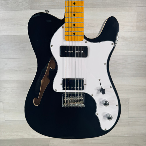 Used GearIT GTL-200 Thinline Semi-hollowbody Electric Guitar - Black 40112-S000178557