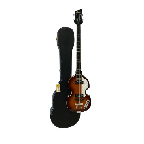 Used Hofner B-BASS HI-SERIES W/HARD CASE Bass Guitar Cherry Sunburst 4-String 40009-S000306802