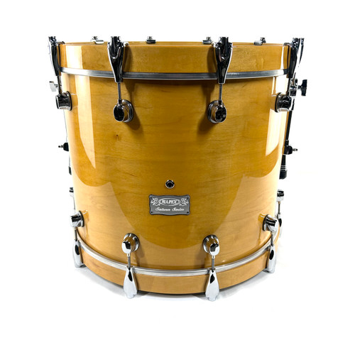Used Mapex Saturn Series 20 x 16 Inch Amber Kick Drum with Tom Mount