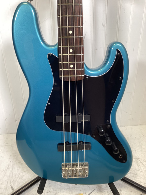 Used Fender MIM STANDARD JAZZ BASS J Type Bass Guitar Blue 4-String 40107-S000153115