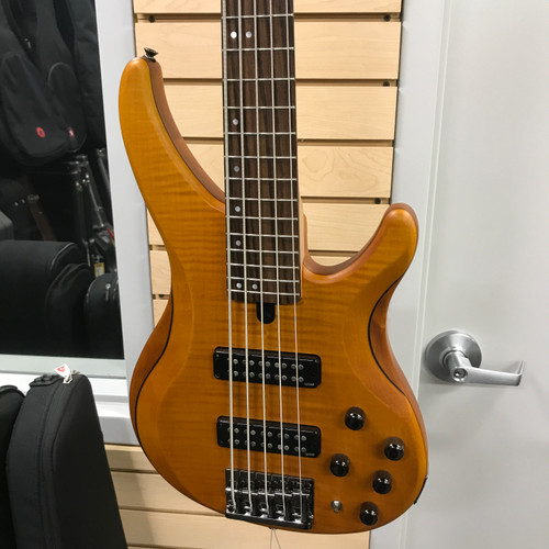 Used Yamaha TRBX605 Modern Metal Bass Guitar Sunburst 5-String 41125-S000039460