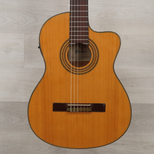 Vist Large View of Product Image Which is Used Ibanez GA6CE-AM Laminate Top Acoustic Guitar Natural 40015-S000328504