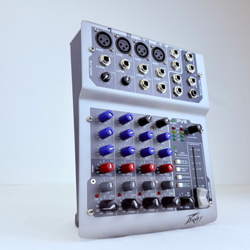 Used Peavey PV6 Compact 6-Ch Audio Mixer w/PS 41121-S000051134