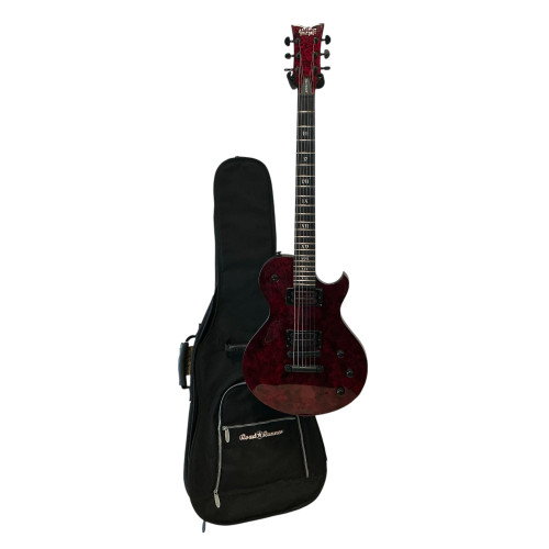 Used Schecter SOLO-II APOCALYPSE LP Type Electric Guitar Red 6-String 40009-S000306840