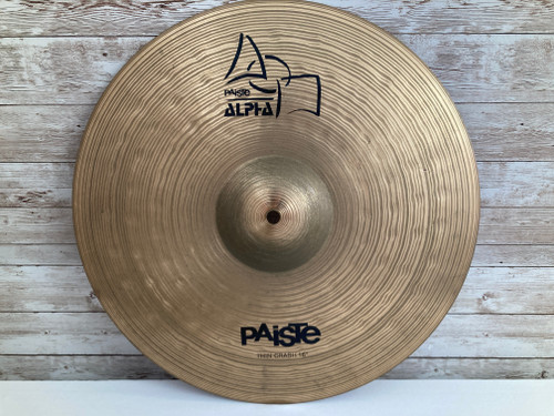 Used Paiste 16" ALPHA THIN Crash Cymbal 41112-S000097457