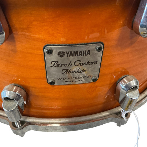 Used Yamaha 14IN BIRCH CUSTOM ABSOLUTE SNARE Wood Snare Drum 14" 40009-S000306846